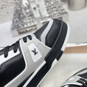 LOUIS VUITTON LV TRAINER BLACK GREY WHITE - L096