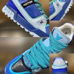 LOUIS VUITTON LV TRAINER MAXI SNEAKER BLUE - L026