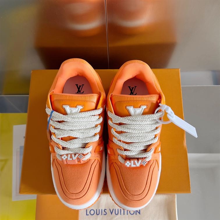 LOUIS VUITTON LV TRAINER MAXI SNEAKER ORANGE - L046