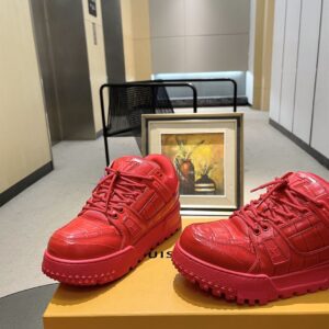 LOUIS VUITTON LV TRAINER MAXI SNEAKER RED - L037