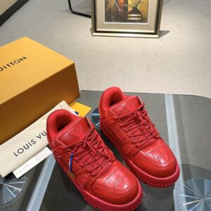 LOUIS VUITTON LV TRAINER MAXI SNEAKER RED - L037