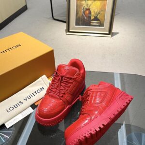 LOUIS VUITTON LV TRAINER MAXI SNEAKER RED - L037