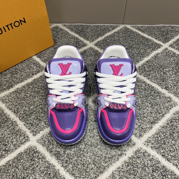 LOUIS VUITTON LV TRAINER MAXI SNEAKER VIOLET - L027