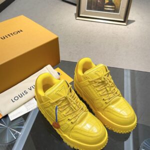 LOUIS VUITTON LV TRAINER MAXI SNEAKER YELLOW - L038