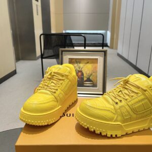 LOUIS VUITTON LV TRAINER MAXI SNEAKER YELLOW - L038