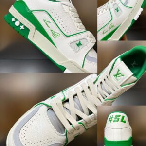 LOUIS VUITTON LV TRAINER SNEAKER GREEN - L062