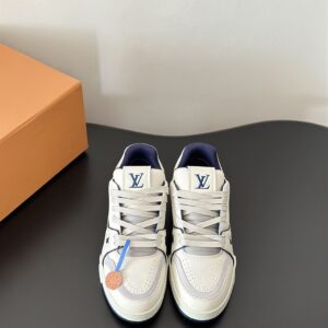 LOUIS VUITTON LV TRAINER SNEAKER MARINE - L063