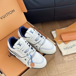 LOUIS VUITTON LV TRAINER SNEAKER MARINE - L063