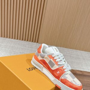 LOUIS VUITTON LV TRAINER SNEAKER ORANGE - L041