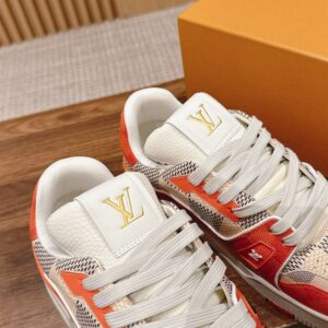 LOUIS VUITTON LV TRAINER SNEAKER ORANGE - L041