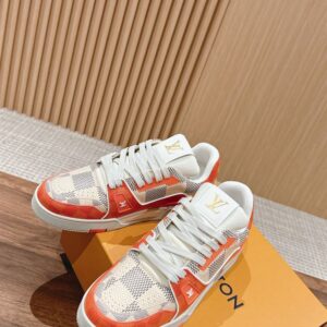 LOUIS VUITTON LV TRAINER SNEAKER ORANGE - L041