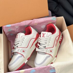 LOUIS VUITTON LV TRAINER SNEAKER RED - L064