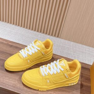 LOUIS VUITTON LV TRAINER SNEAKER YELLOW - L082