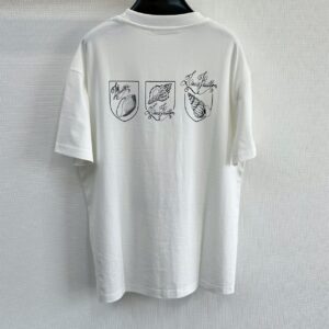 LOUIS VUITTON PRINTED SHORT-SLEEVED COTTON T-SHIRT - V005