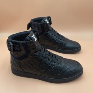 LOUIS VUITTON RIVOLI SNEAKER BOOT BLACK - L130