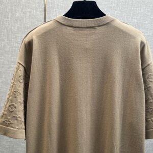 LOUIS VUITTON SHORT-SLEEVED COTTON CREWNECK BEIGE - V018