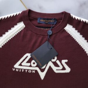 LOUIS VUITTON SHORT-SLEEVED COTTON INTARSIA CREWNECK - V071