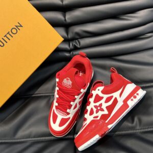 LOUIS VUITTON SKATE SNEAKER RED WHITE - L087