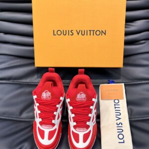 LOUIS VUITTON SKATE SNEAKER RED WHITE - L087