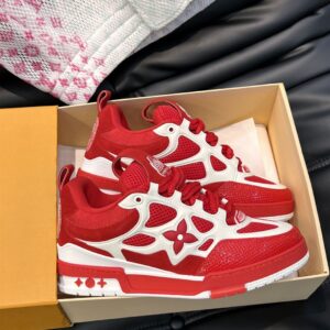 LOUIS VUITTON SKATE SNEAKER RED WHITE - L087