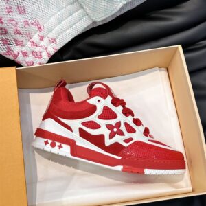 LOUIS VUITTON SKATE SNEAKER RED WHITE - L087