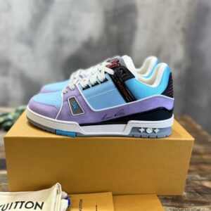 LOUIS VUITTON SNEAKER LV TRAINER BLUE - L066