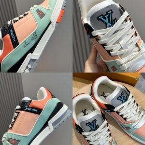 LOUIS VUITTON SNEAKER LV TRAINER ORANGE - L065