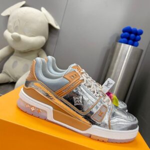 LOUIS VUITTON TRAINER METALLIC BEIGE - L095