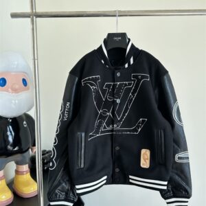 LOUIS VUITTON X NBA LEATHER BASKETBALL JACKET - CC013