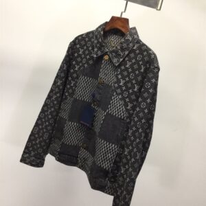 LOUIS VUITTON X NIGO GIANT DAMIER WAVES DENIM JACKET - CC014