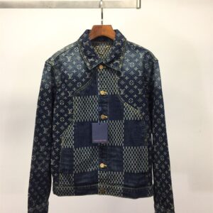 LOUIS VUITTON X NIGO GIANT DAMIER WAVES DENIM JACKET - CC015