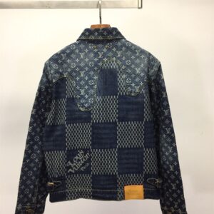 LOUIS VUITTON X NIGO GIANT DAMIER WAVES DENIM JACKET - CC015