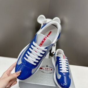 PRADA AMERICA'S CUP SNEAKERS BLUE SILVER - P008