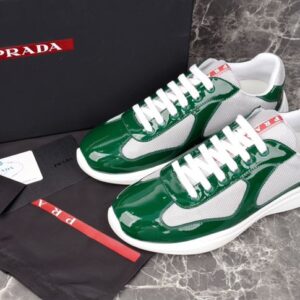 PRADA AMERICA'S CUP SNEAKERS GREEN SILVER - P007