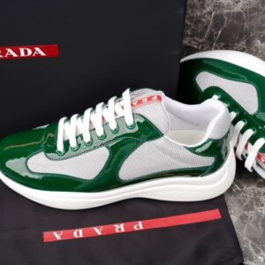 PRADA AMERICA'S CUP SNEAKERS GREEN SILVER - P007