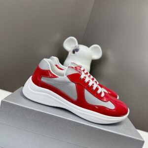 PRADA AMERICA'S CUP SNEAKERS RED SILVER - P003