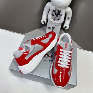 PRADA AMERICA'S CUP SNEAKERS RED SILVER - P003