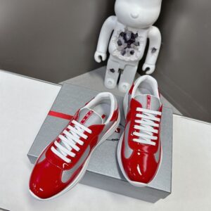 PRADA AMERICA'S CUP SNEAKERS RED SILVER - P003