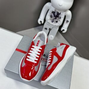 PRADA AMERICA'S CUP SNEAKERS RED SILVER - P003