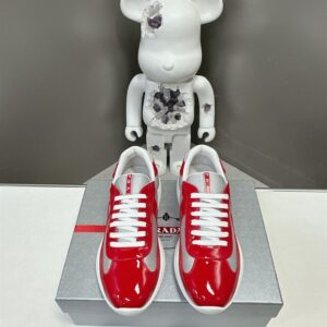 PRADA AMERICA'S CUP SNEAKERS RED SILVER - P003