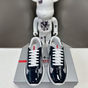 PRADA AMERICA'S CUP SNEAKERS ROYAL BLUE SILVER - P004