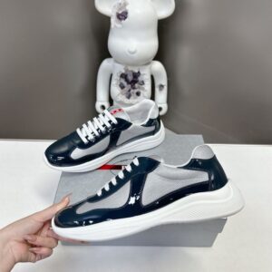 PRADA AMERICA'S CUP SNEAKERS ROYAL BLUE SILVER - P004