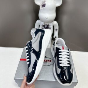 PRADA AMERICA'S CUP SNEAKERS ROYAL BLUE SILVER - P004