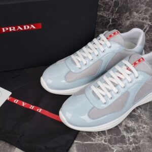 PRADA AMERICA'S CUP SNEAKERS SILVER CELESTE - P006