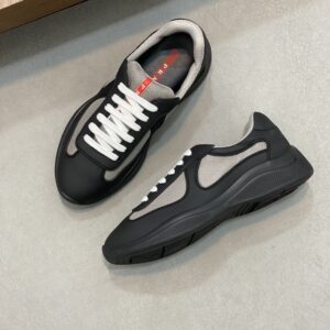 PRADA AMERICA'S CUP SOFT RUBBER AND BIKE FABRIC SNEAKERS - P023