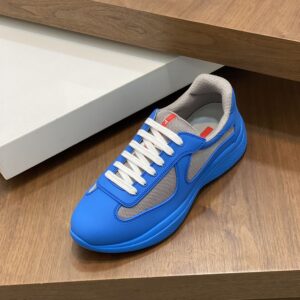 PRADA AMERICA'S CUP SOFT RUBBER AND BIKE FABRIC SNEAKERS - P024