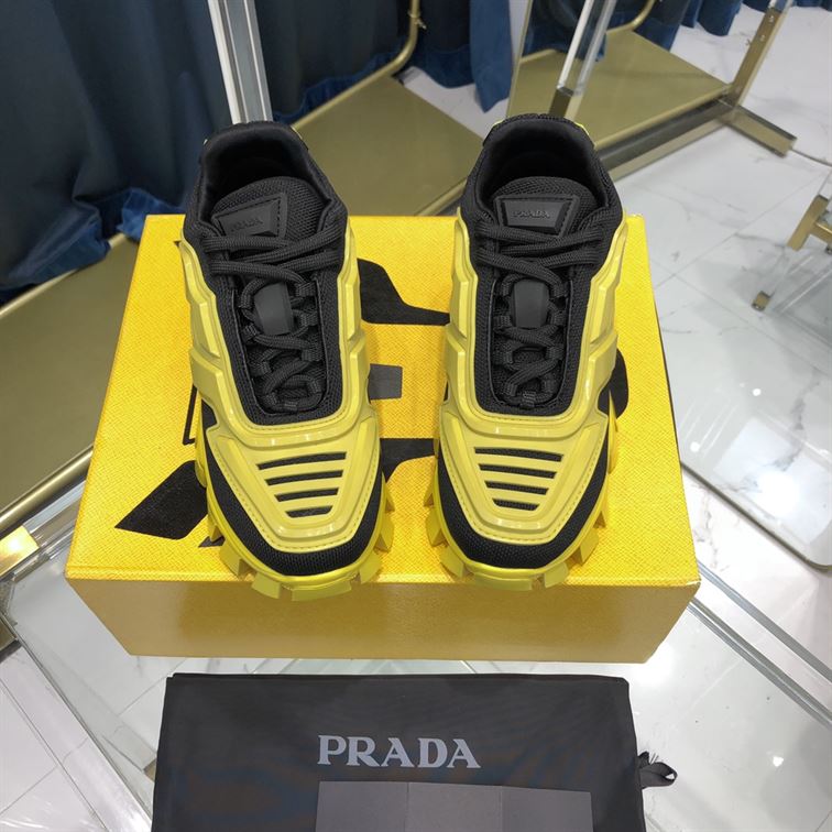 PRADA CLOUDBUST THUNDER SNEAKERS BLACK YELLOW - P011