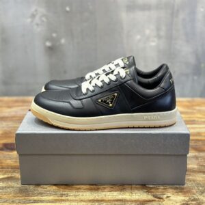 PRADA DOWNTOWN NAPPA LEATHER SNEAKERS - P045