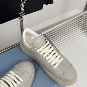 PRADA LEATHER SNEAKERS PUMICE STONE - P048