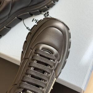 PRADA PADDED NAPPA LEATHER SNEAKERS BLACK – P053